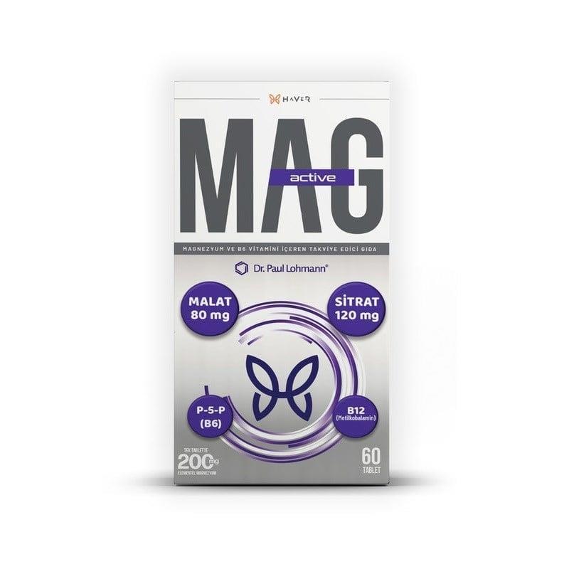 Haver Mag Active Magnesium Supplement 60 Tablets