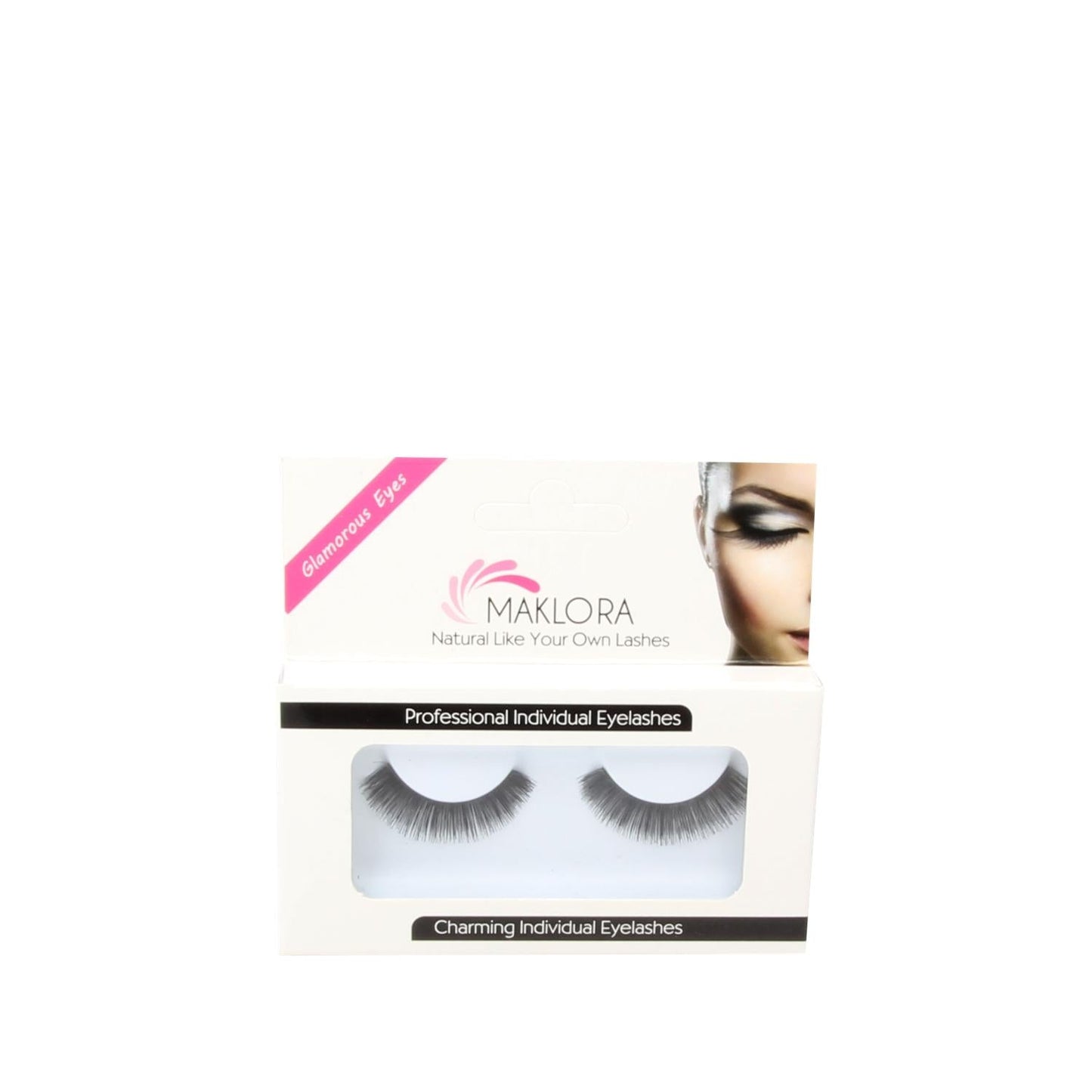 Maklora Natural False Eyelashes Mb5 - Enhance Your Natural Beauty with Easy-to-Apply Full Set False Eyelashes