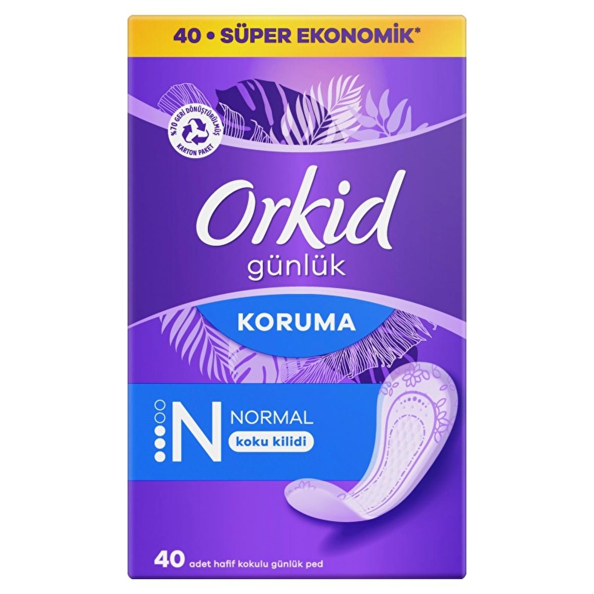 Orkid Daily Protection: Comfortable & Breathable Panty Liners for Women - Daily Freshness, Absorbent, Dermatologically Tested (40 Count)