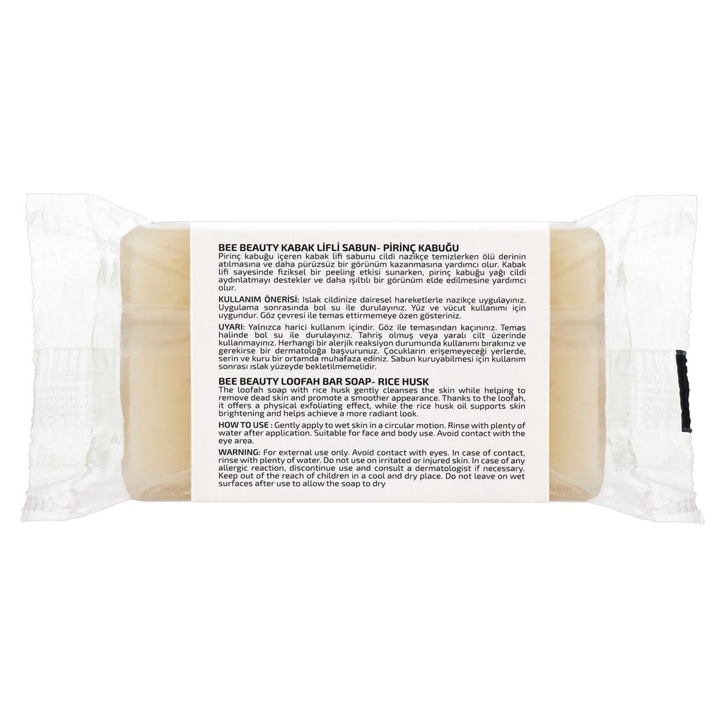 Bee Beauty Rice Bran Loofah Soap for Brightening 100g
