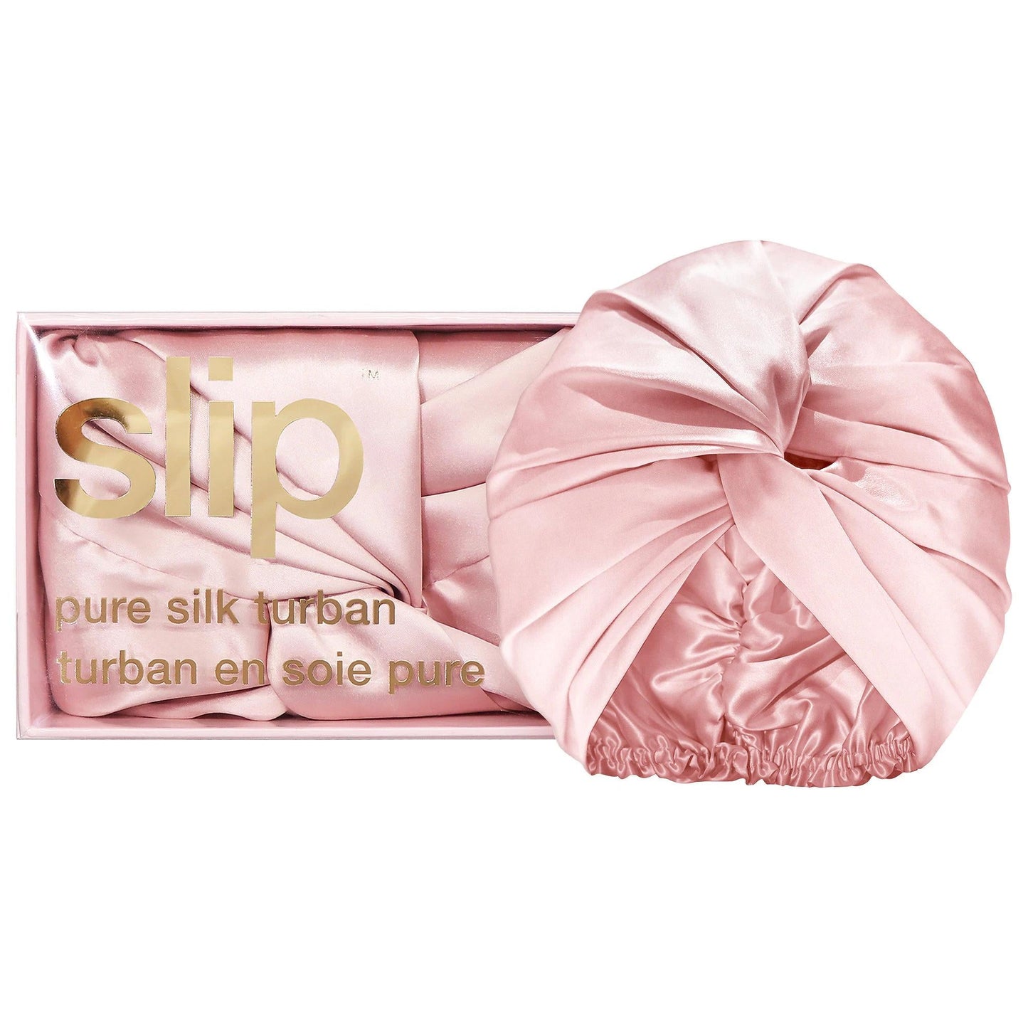 Pure Silk Turban for Curly & Coily Hair - Reduces Frizz & Hair Damage | Mulberry Silk Hair Turban for Women