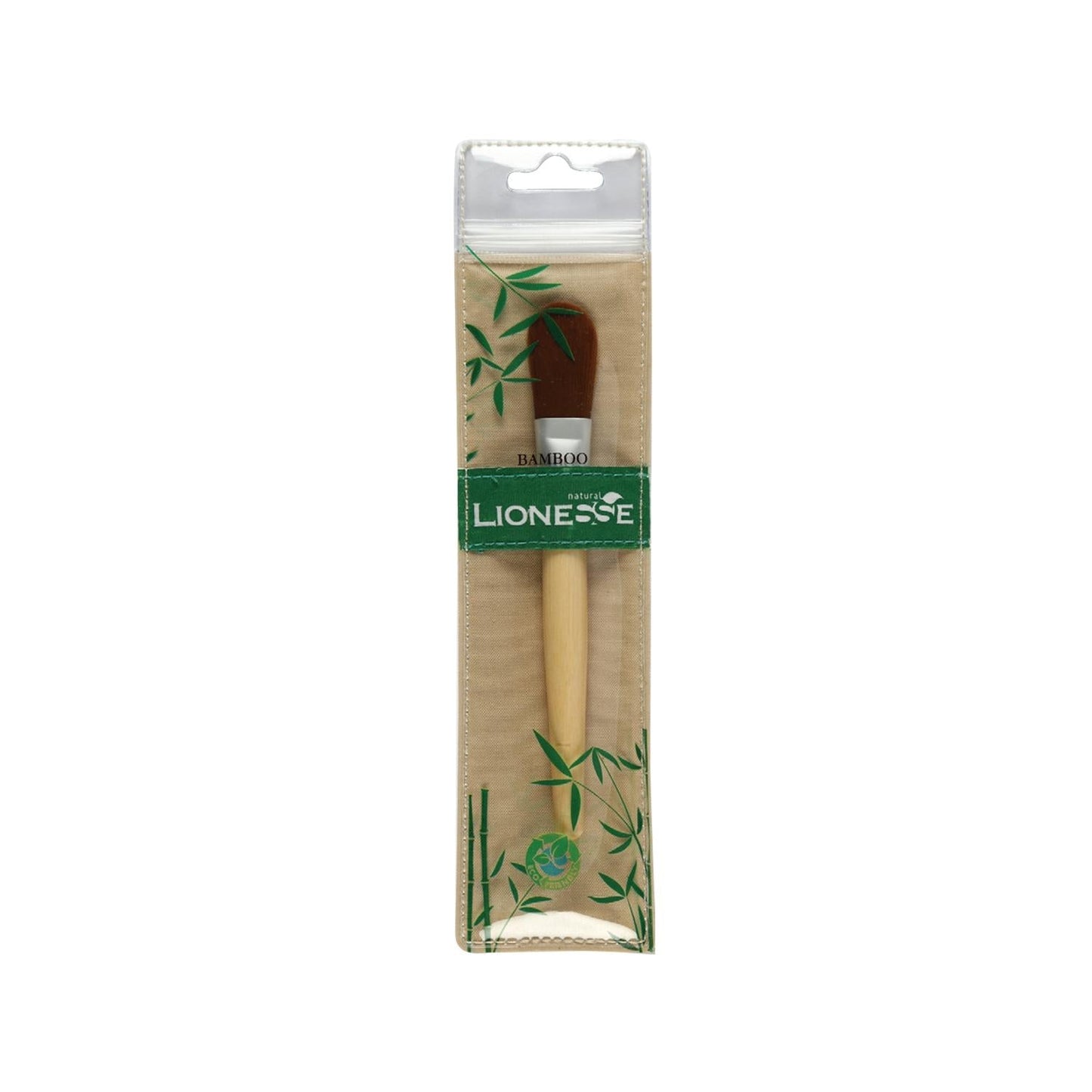 Lionesse Bamboo Foundation Brush - Eco-Friendly Makeup Tool for Flawless Finish