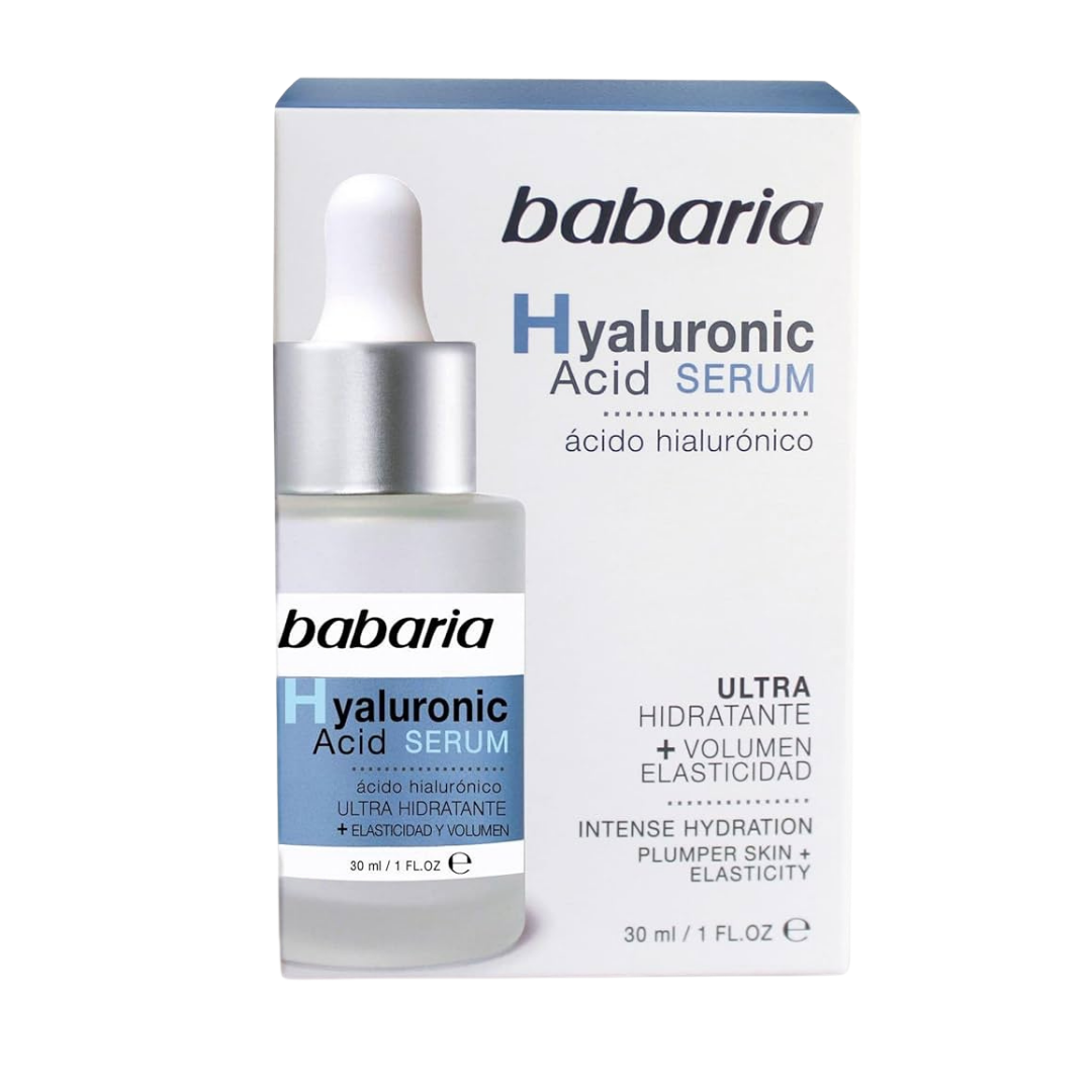 Babaria Hyaluronic Acid Facial Serum Intense Hydration & Plumping (1oz)