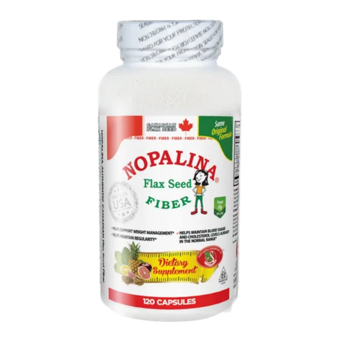 Nopalina Flaxseed Fiber Supplement (240 Capsules)