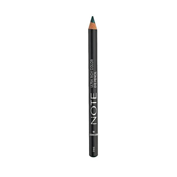 Note Deep Forest Eye Pencil 08 - Ultra Rich Color, Semi-Matte Finish for Enhanced Eye Makeup