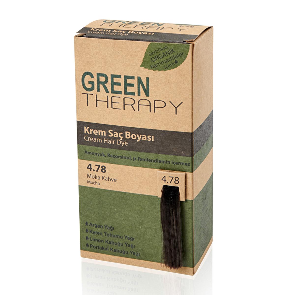 Green Therapy Ammonia-Free Hair Dye - Nourishing Argan Oil Hair Color for Natural Look
