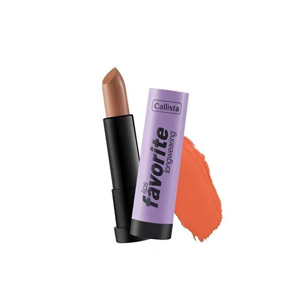 Callista Lips - Longwearing Lipstick for Nourished Lips - Coffee With Cream Nude Matte Finish