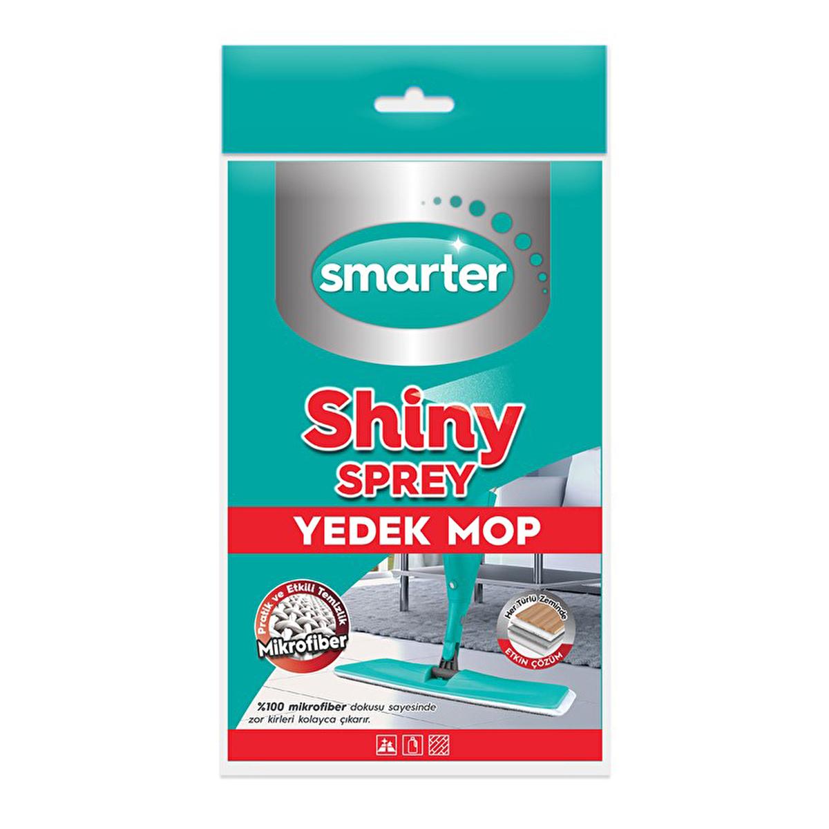 Smarter Microfiber Mop Head Replacement - Scratch & Streak-Free Wet Dry Floor Cleaning Refill (14.96 x 5.12 in)