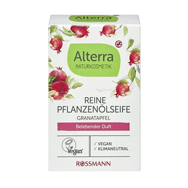 Alterra 100% Natural Pomegranate Extract Soap - Vegan, Dermatologically Tested, Climate-Neutral Certified