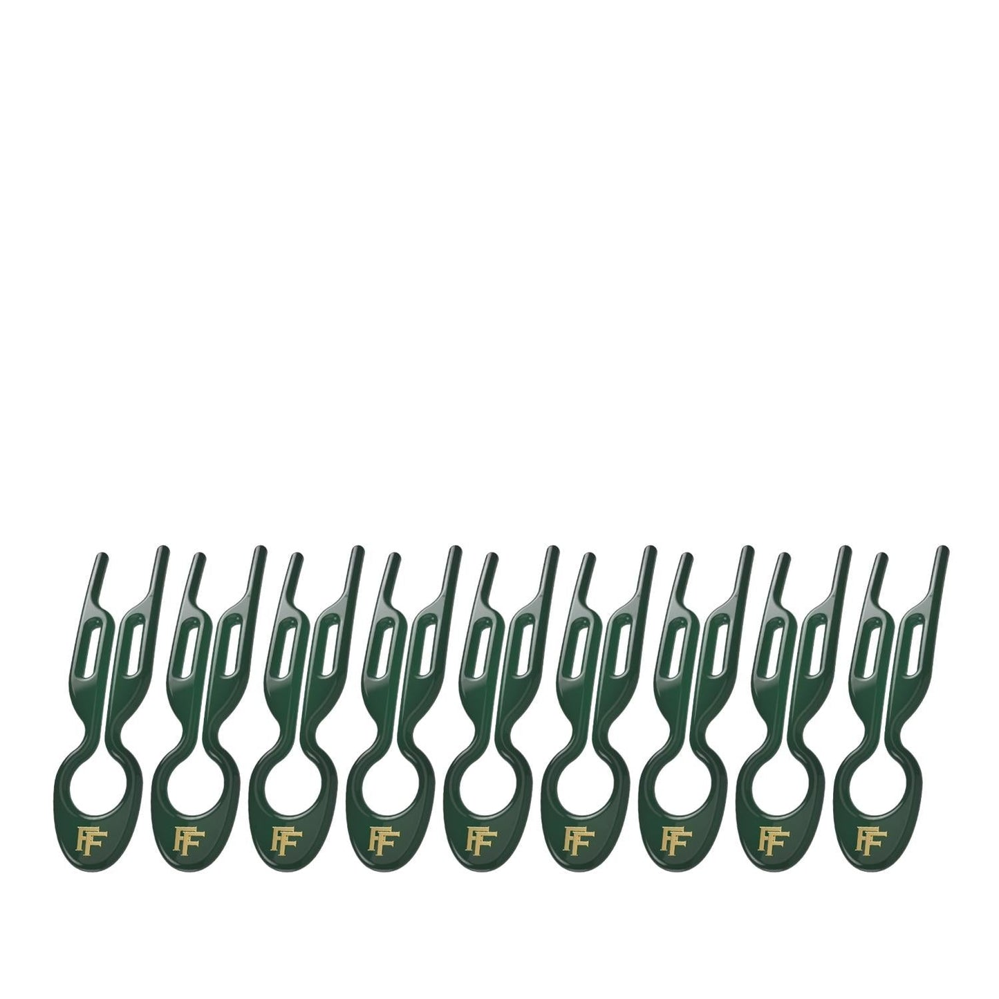 Fiona Franchimon No. 1 Hairpins Emerald Green 9 Count