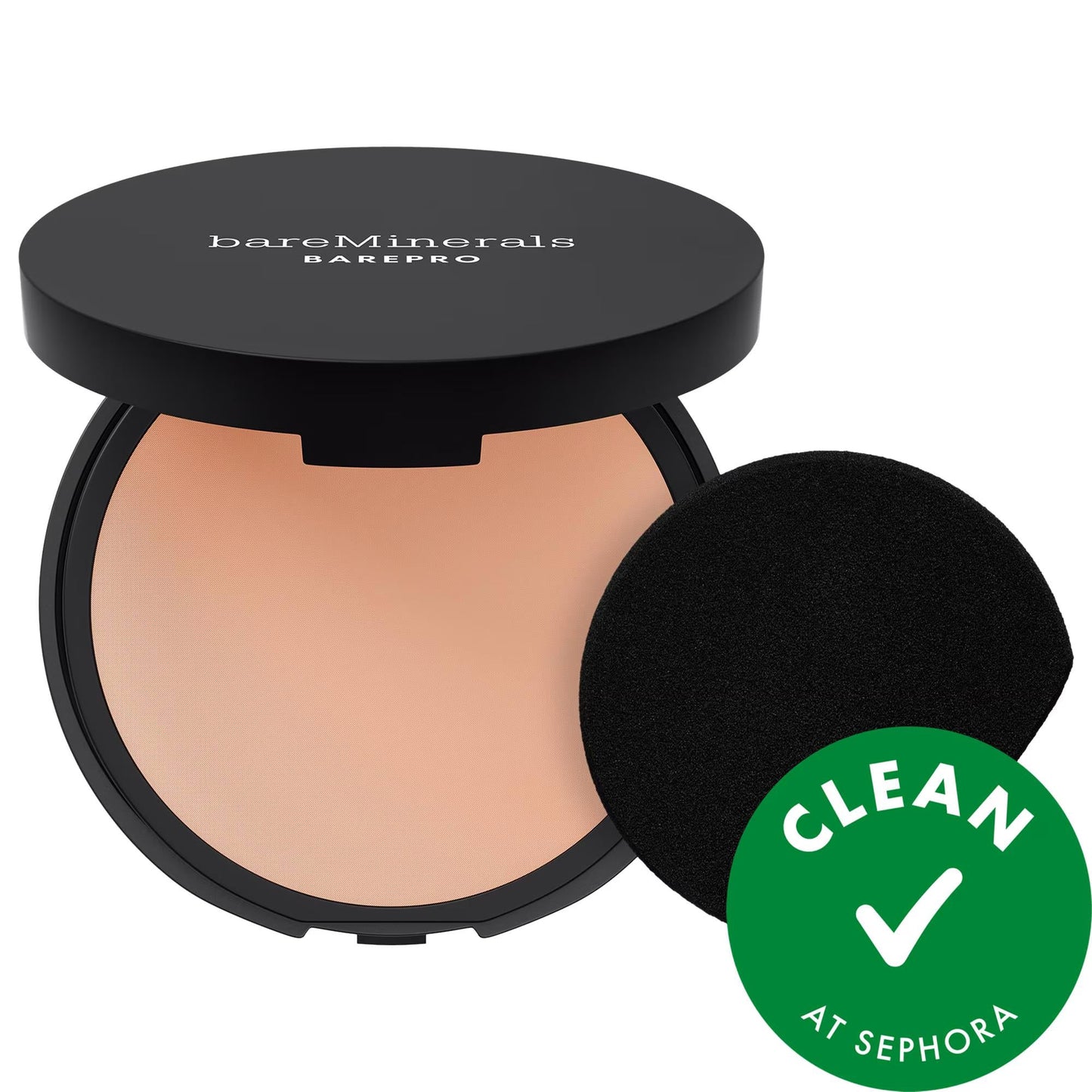 BAREPRO 24HR Skin Perfecting Talc-Free Matte Powder Foundation - Long Lasting Full Coverage, Vegan & Cruelty-Free Makeup