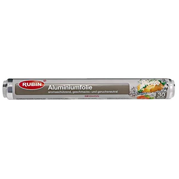 Rubin Aluminum Foil Roll 30m - Kitchen Essentials for Food Preservation and Cooking Storage