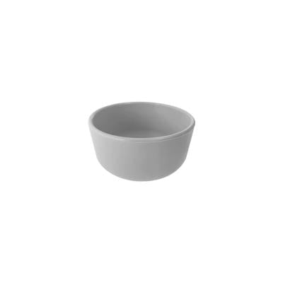Oioi Basics Silicone Baby Bowl - Powder Grey, Non-Toxic, Microwave & Oven Safe