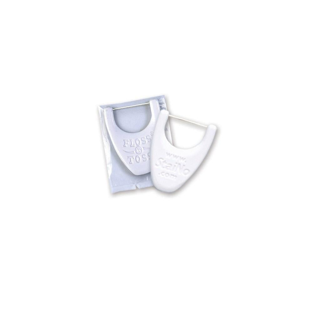 Staino Floss 'n Toss Dental Floss Picks - 40 Individually Wrapped Picks for Optimal Oral Hygiene
