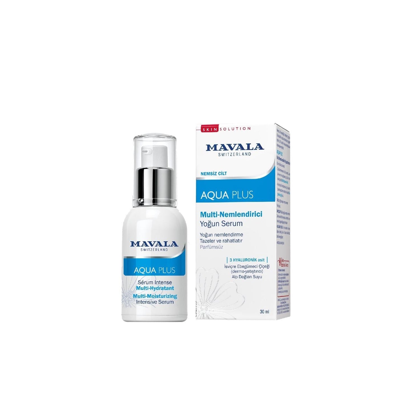 Mavala Mavala Aqua Plus Moisturizing Serum for Dry Skin - Intensive Hydration Skincare 30ml