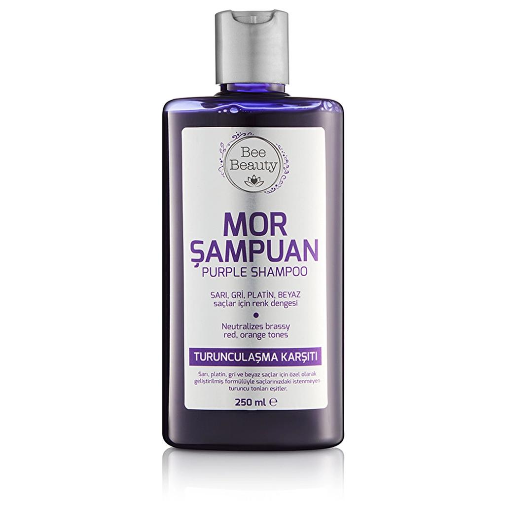 Bee Beauty Purple Shampoo for Cool Blonde Tones 250 ml