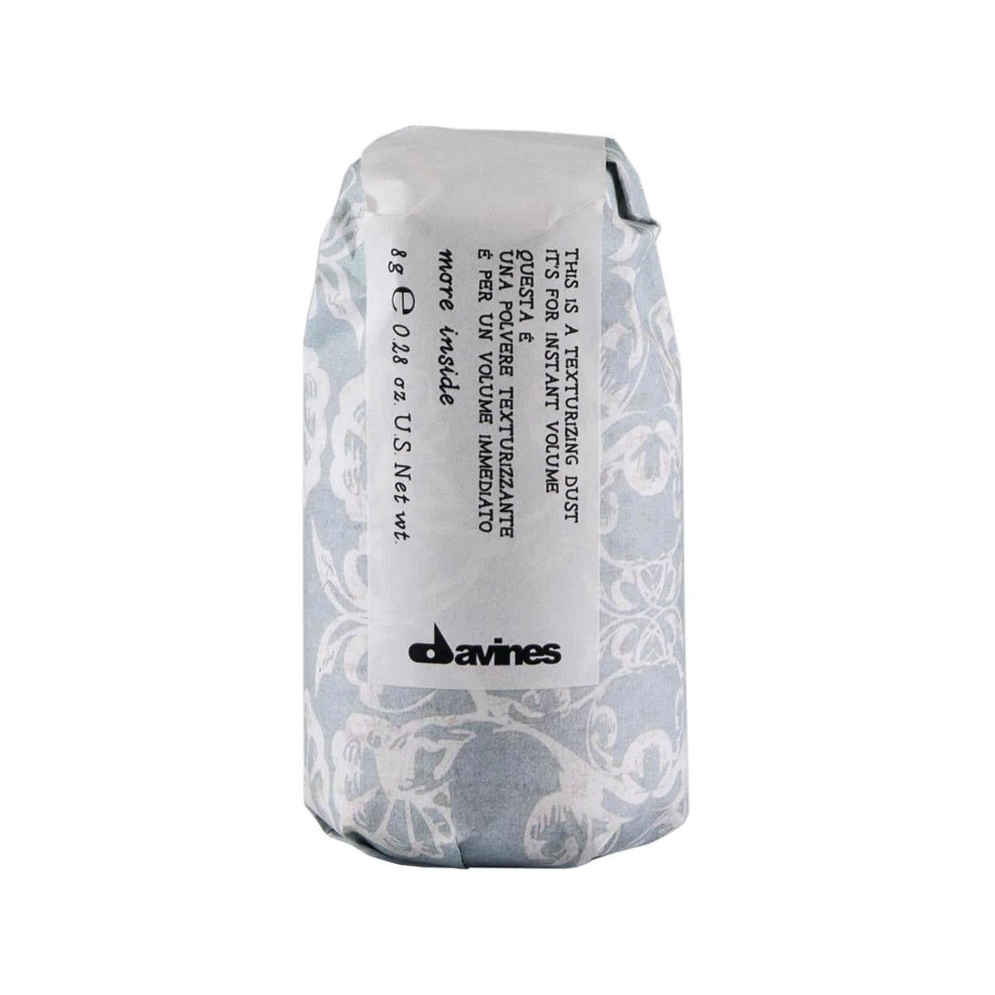 Davines Texturizing Dust Hair Texturizing Powder for Added Volume and Texture - 8g