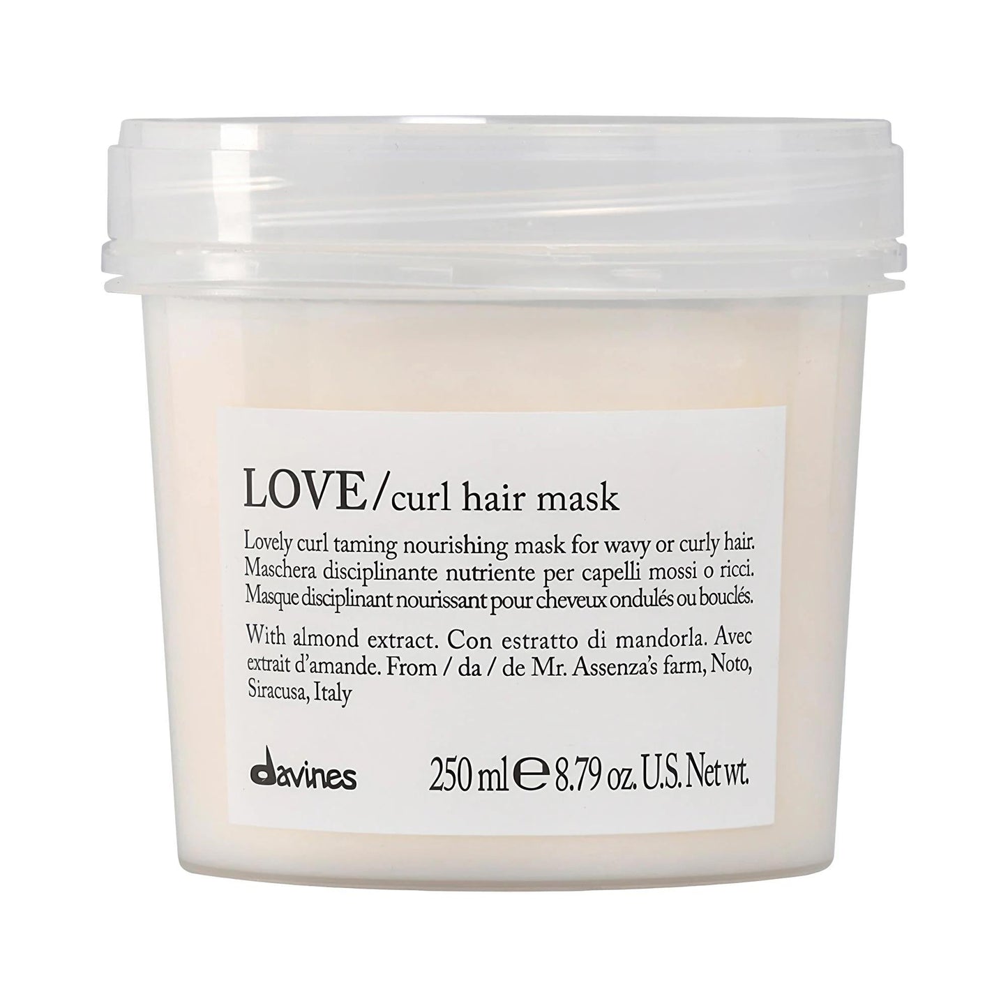 LOVE Curl Hair Mask: Hydrating & Defining Hair Mask for Curly Hair - Vegan, Sulfate-Free Frizz Control, Enhance Natural Curls