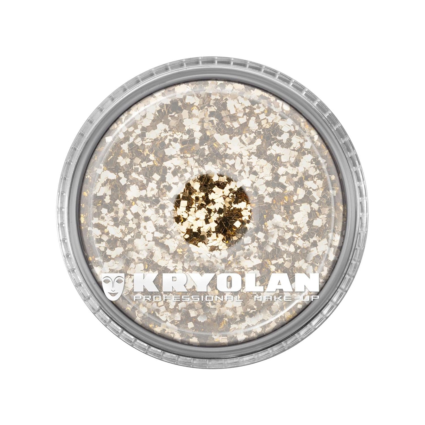 Kryolan Polyester Glimmer Coarse Light Gold Glitter 4g