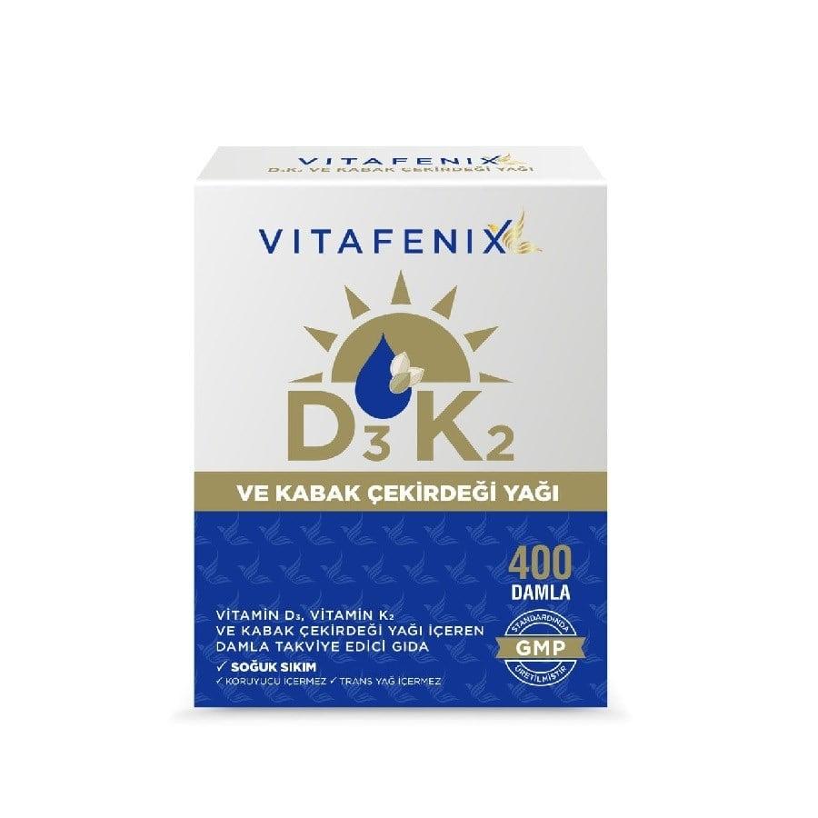 Vitafenix Vitamin D3 K2 & Pumpkin Seed Oil Drops 20 ml
