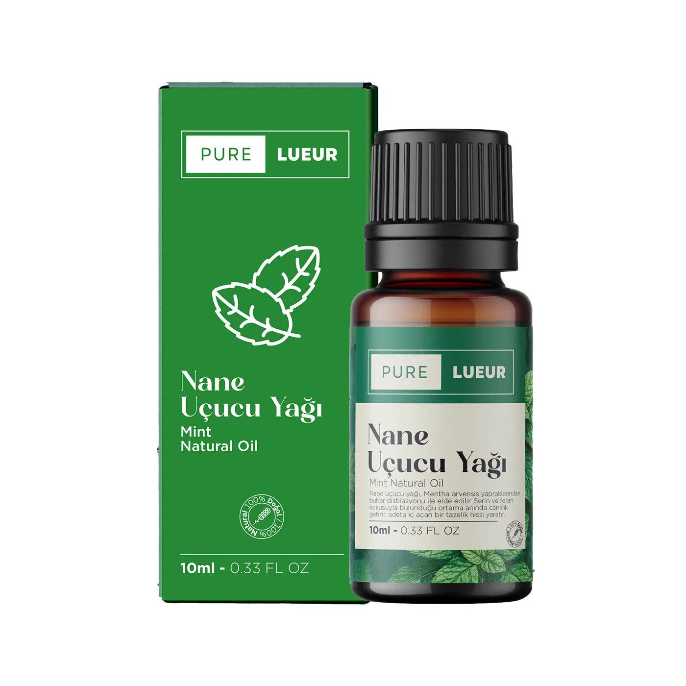 Pure Lueur Peppermint Essential Oil for Aromatherapy 10 ml