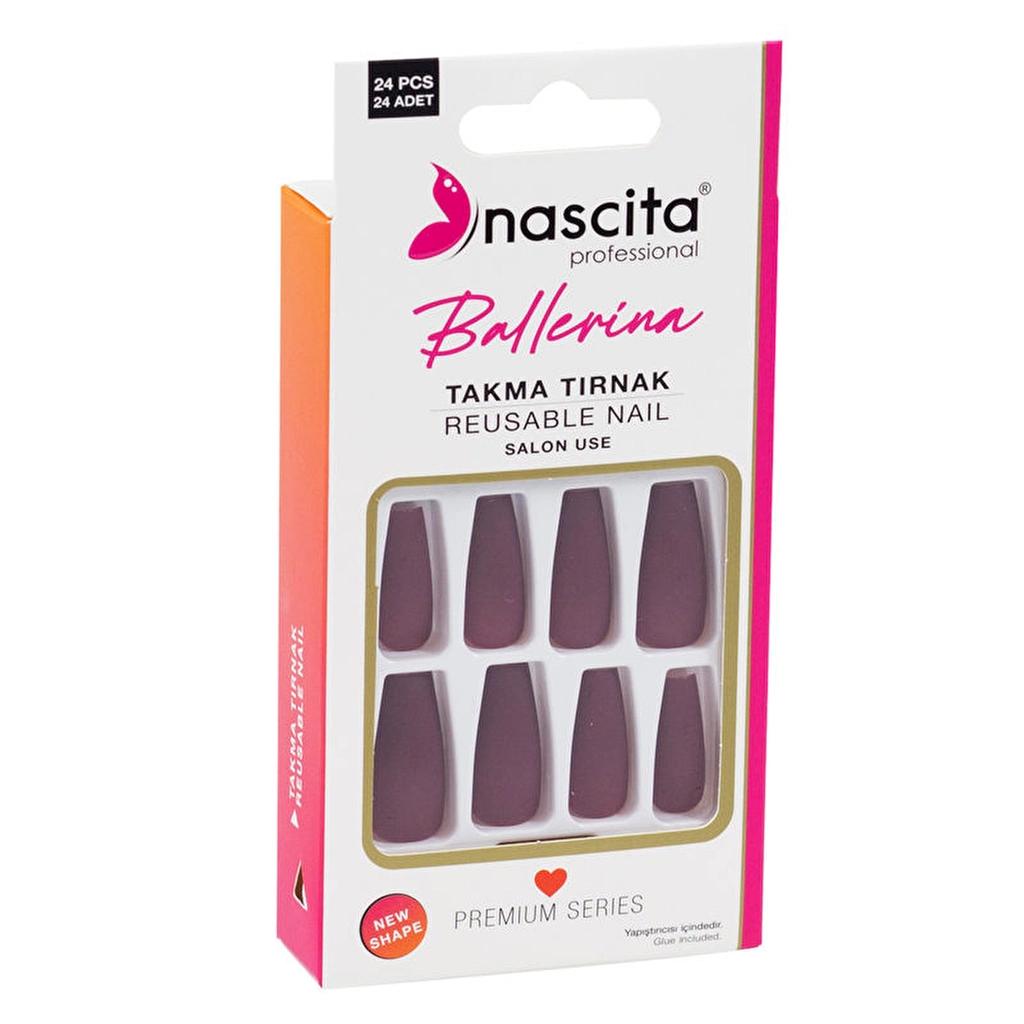 Nascita Ballerina False Nails 154 Glossy Finish 24-Pack
