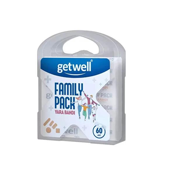 Getwell Yara Bandõ Family Pack 60'lõ - Variety Band-Aids for All Ages - First-Aid for Home
