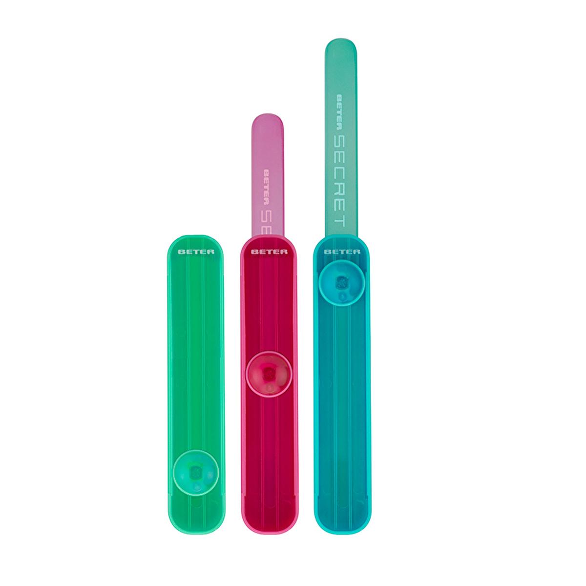 Beter Tempered Glass Nail File - Folding Nail Care Tool for Gentle Shaping & Smoothing