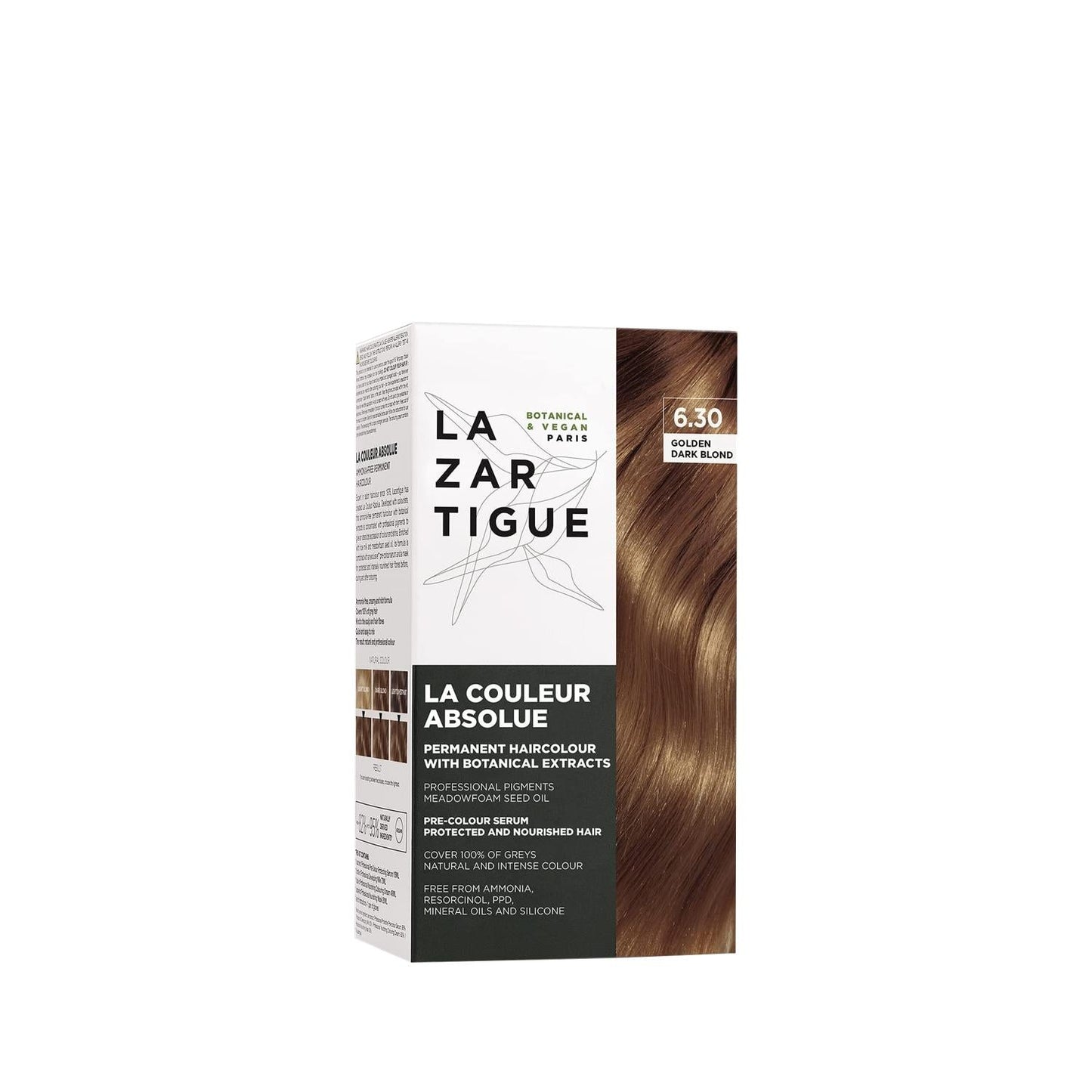 Lazartigue Absolue Colour: Achieve Golden Dark Blond Perfection (6.30) - At-Home Hair Dye for Salon-Quality Results