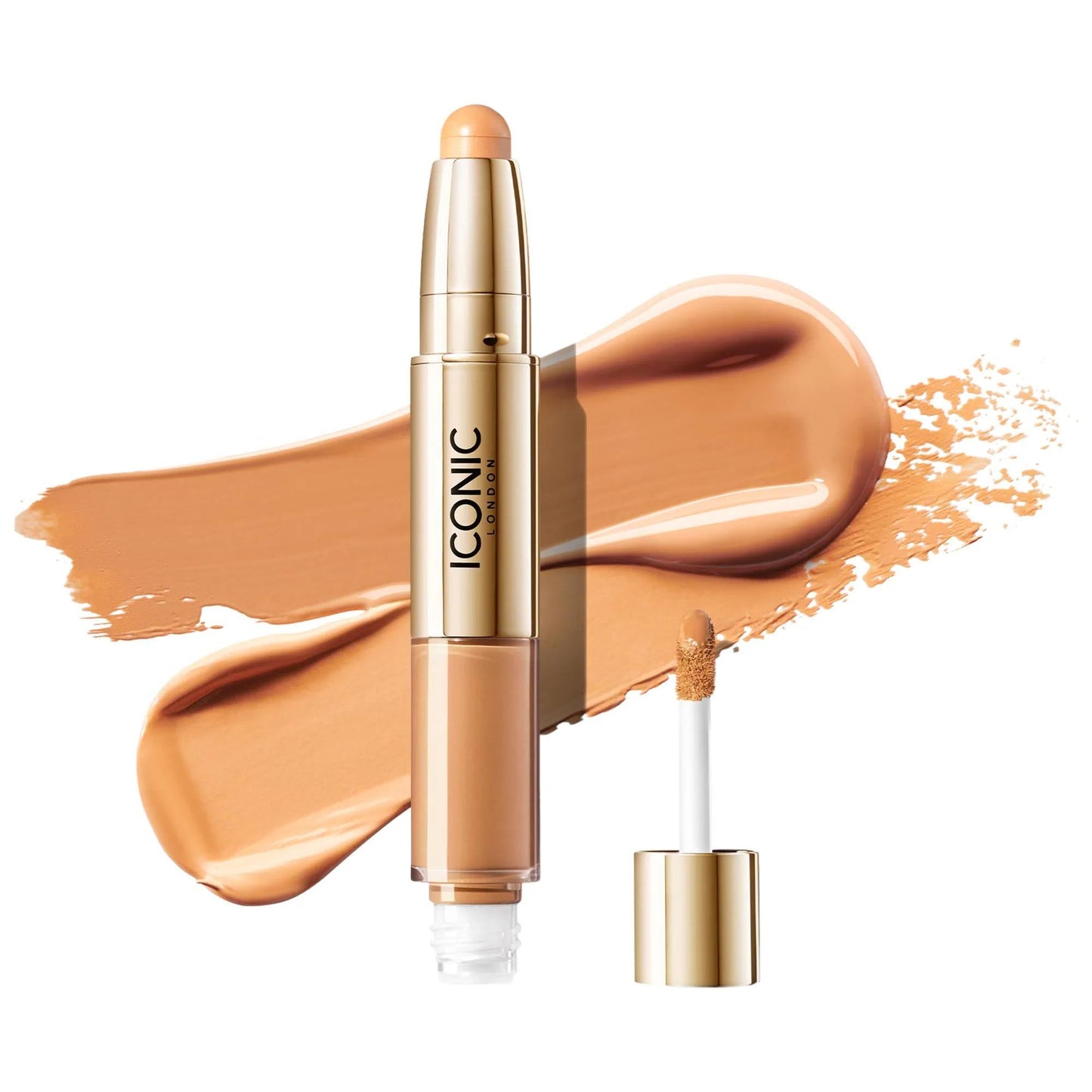 Radiant Vegan Concealer & Brightening Crayon Duo - Cruelty-Free Makeup with Caffeine & Hyaluronic Acid