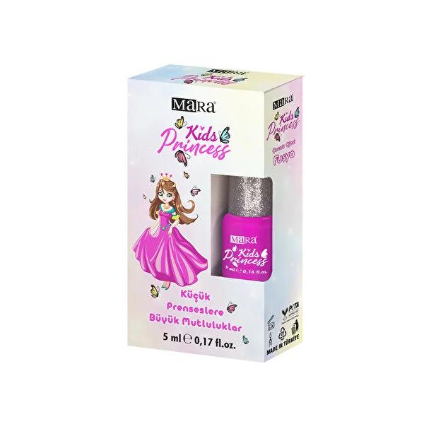 Mara Kids: Non-Toxic Fuschia Water-Based Nail Polish for Girls - Safe, Acetone-Free, Easy Wash Off - Perfect Children's Play Makeup.