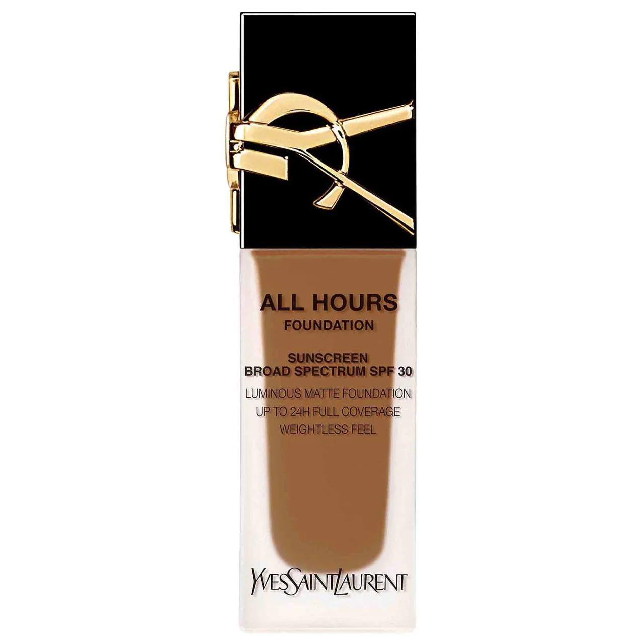 All Hours - Long-Lasting Liquid Foundation with Hyaluronic Acid & SPF 30 - Full Coverage, Matte Finish
