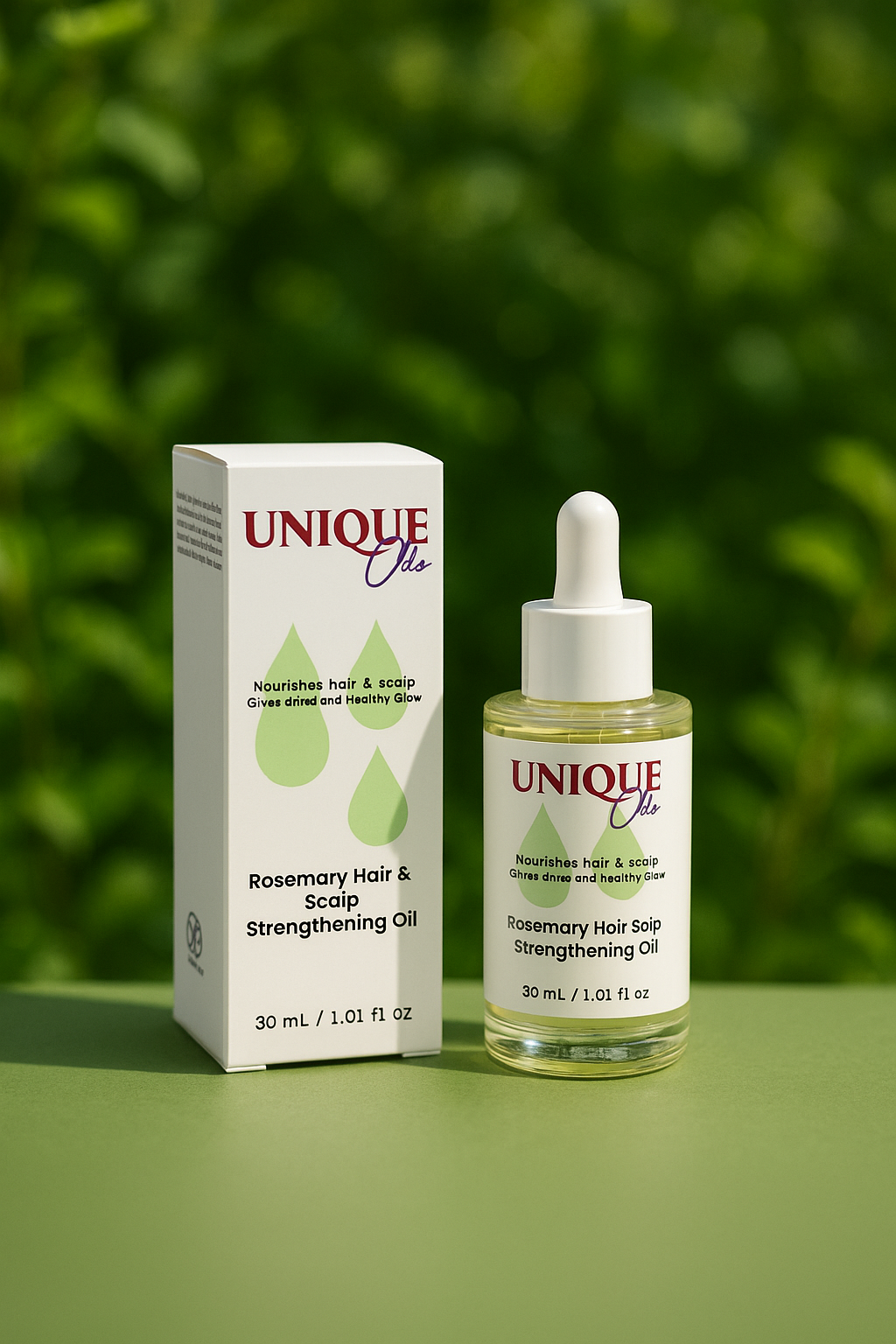 UNIQUE OILS Rosemary Hair & Scalp Strengthening Oil