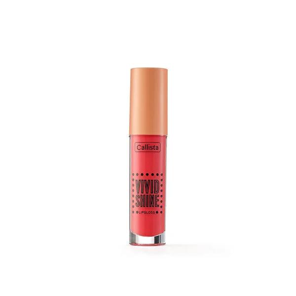 Callista Candied Peach Lip Gloss - Moisturizing, Long-Lasting Shine with Shea & Argan Oil