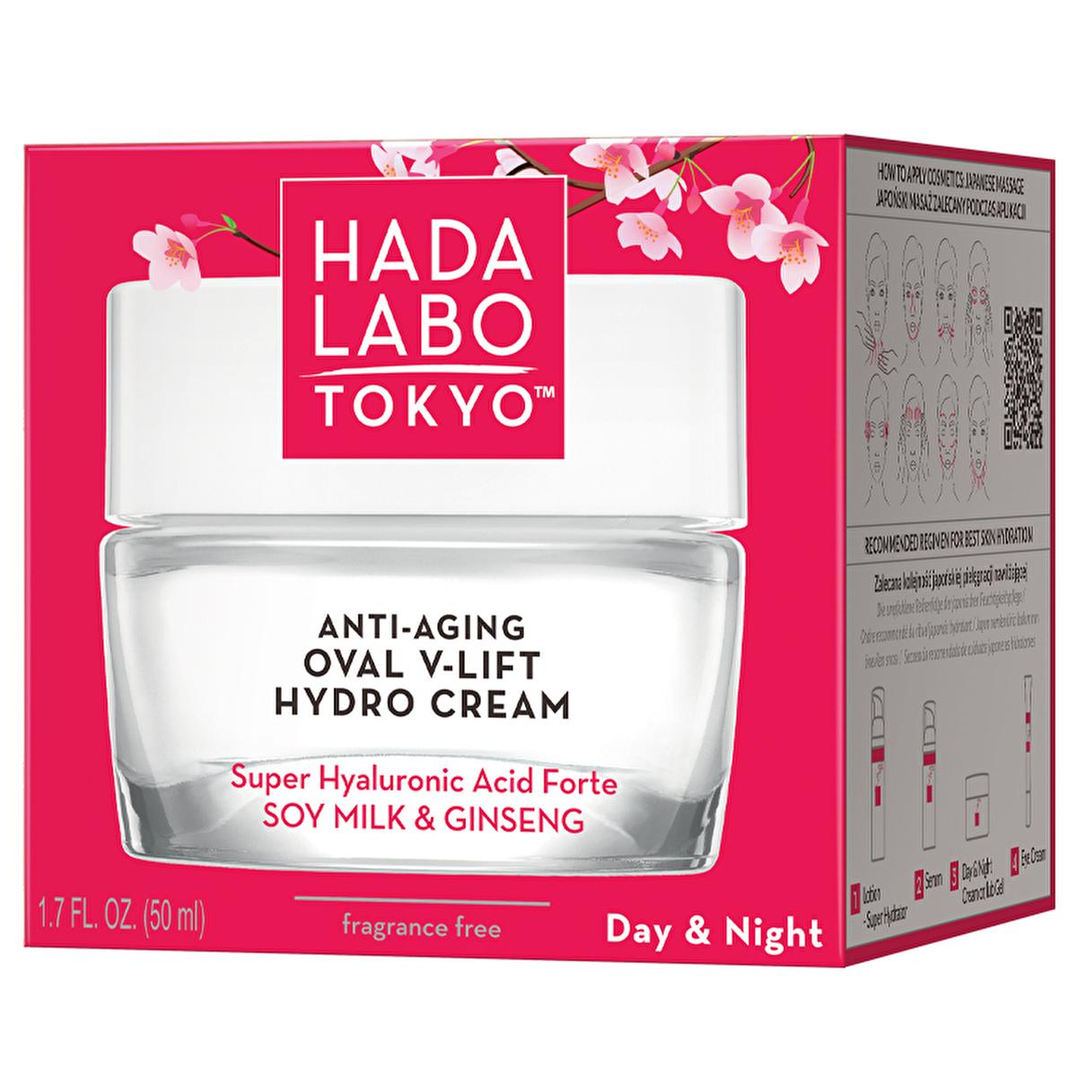 Hada Labo Tokyo Anti-Wrinkle Hydrating Face Cream - Super Hyaluronic Acid Moisturizer for Radiant, Younger-Looking Skin