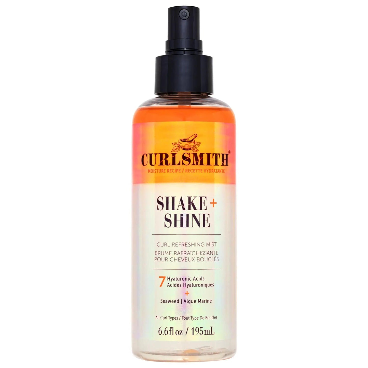 Shake & Shine Curly Hair Mist with Hyaluronic Acid - Refresh & Moisturize Wavy, Curly & Coily Hair