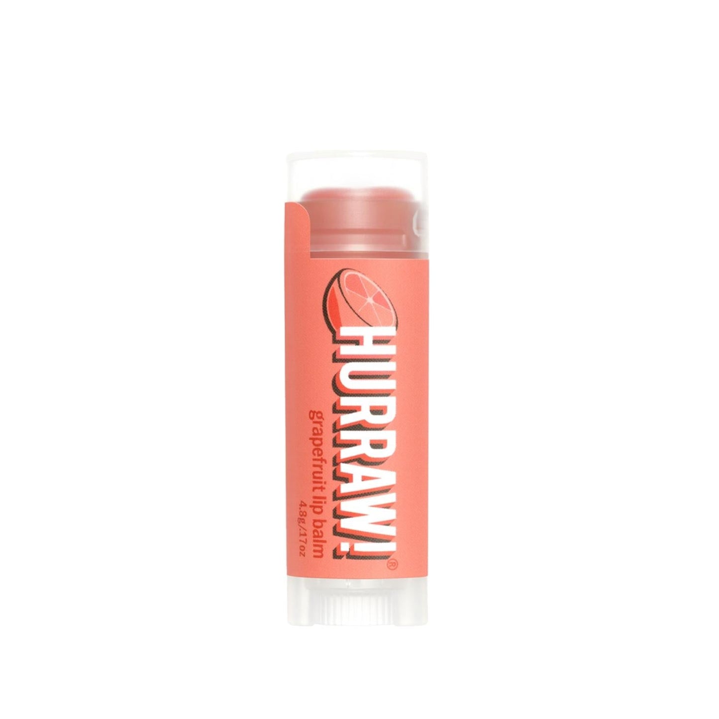 Hurraw Grapefruit Lip Balm - Natural, Organic, Travel Size (4.8g)