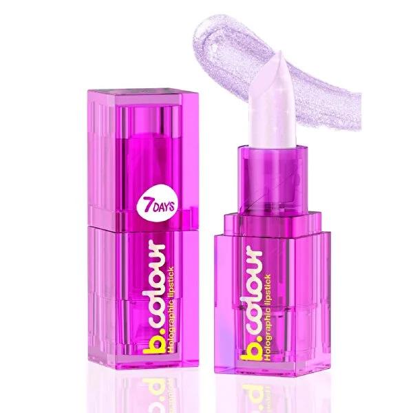 7Days B.Colour Holographic Lipstick - Vegan, Moisturizing Unicorn Shade
