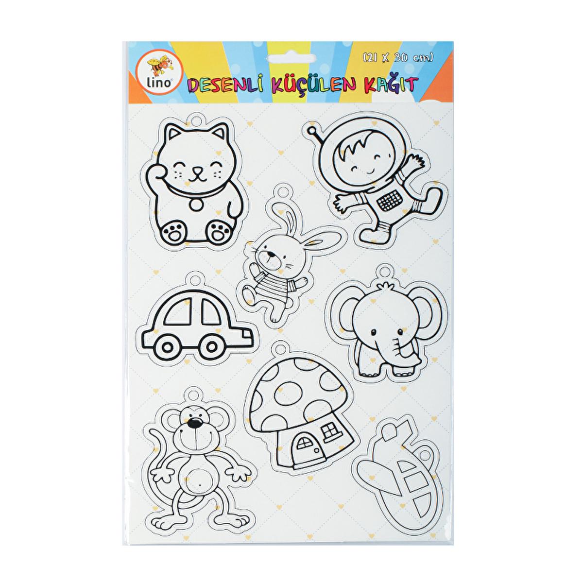 Lino Desenli Shrink Plastic Paper - Create DIY Accessories & Miniature Crafts - 21x30cm
