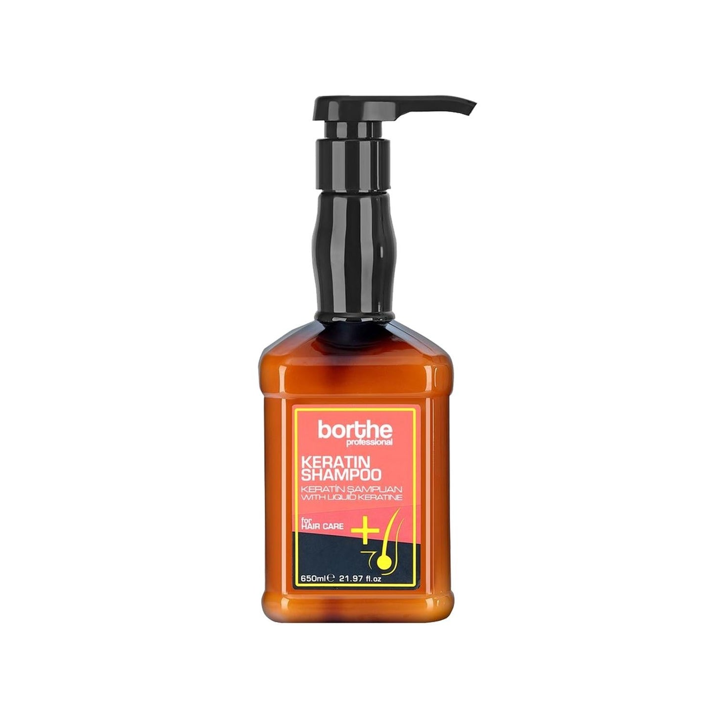 Borthe Keratin Shampoo 650ml - Professional Hair Care for Nourished Hair