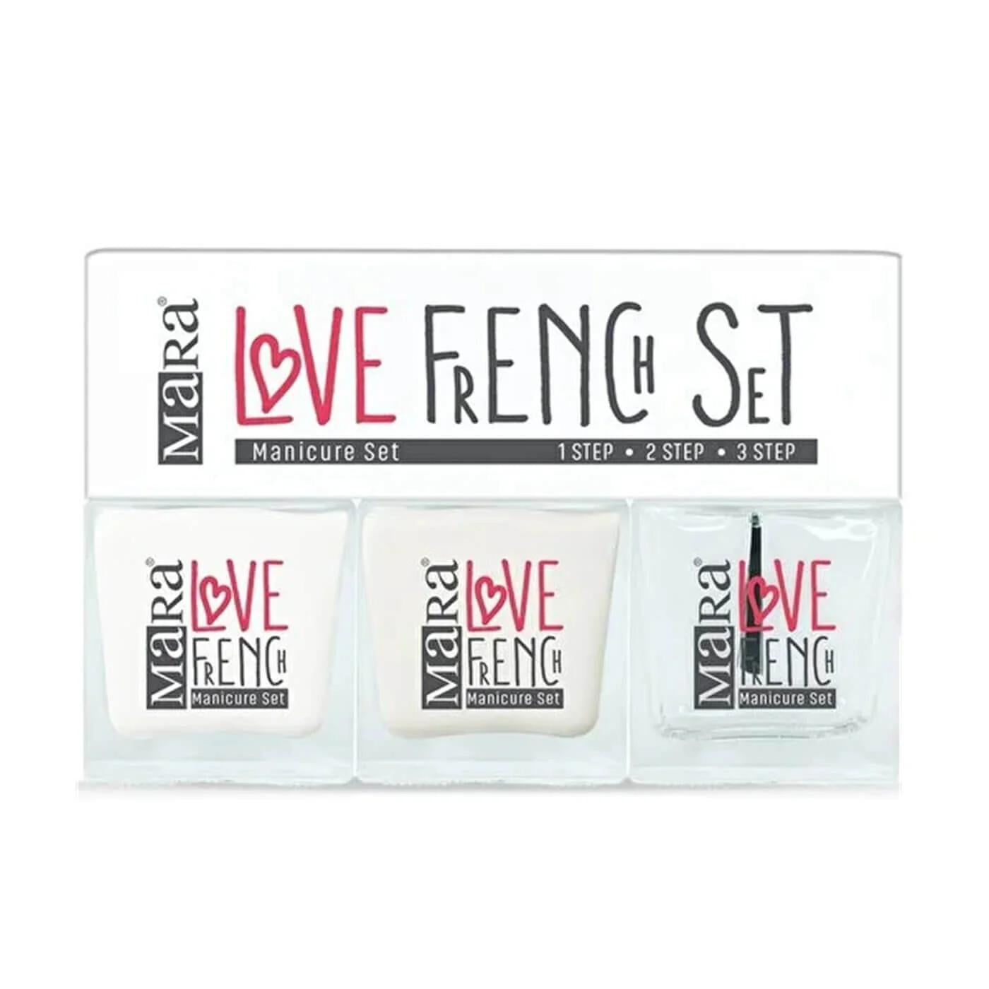 Mara Love French Manicure Set Classic White Nail Polish Kit
