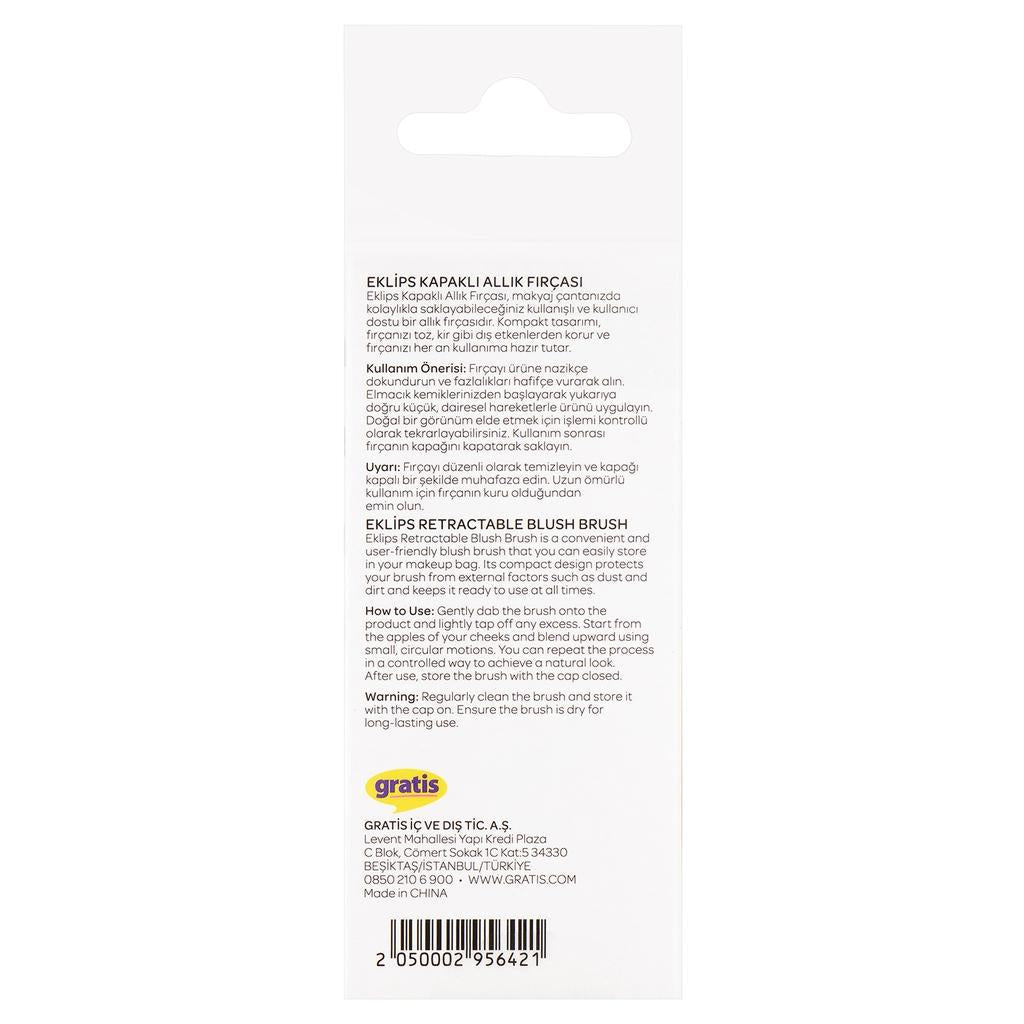 Eklips Retractable Blush Brush for Seamless Cheek Color