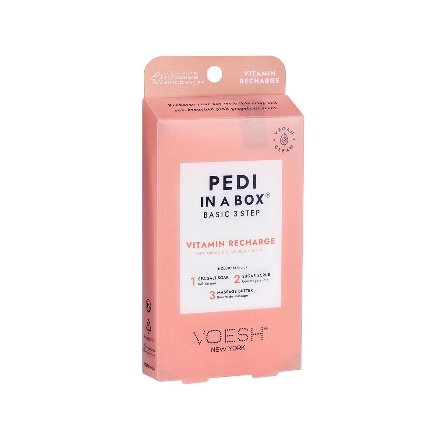 Voesh New York Pedi In A Box 3-Step Vitamin Pedicure Set