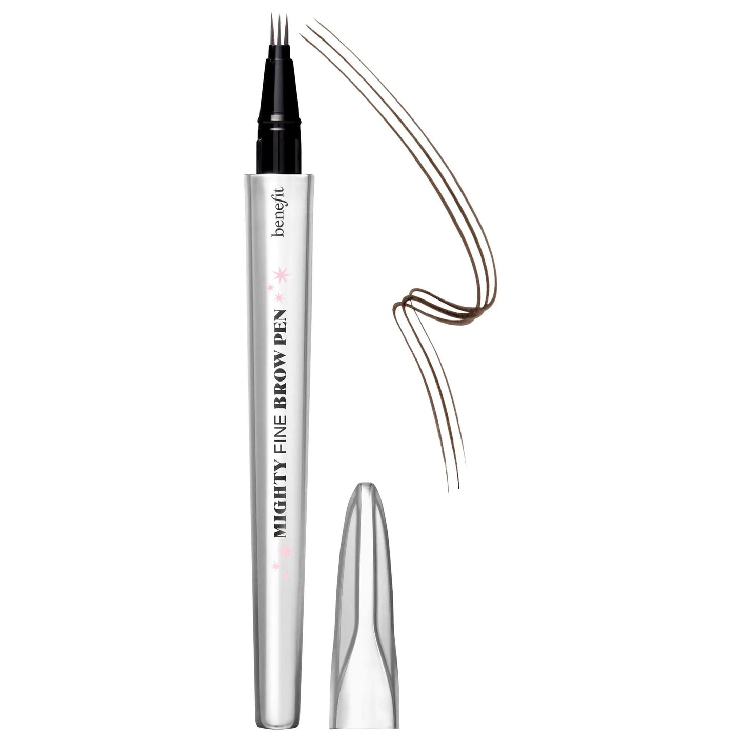 Mighty Fine Waterproof Brow Pen: Triple Tip for Natural, Long-Lasting Eyebrow Definition - Paraben & Gluten-Free