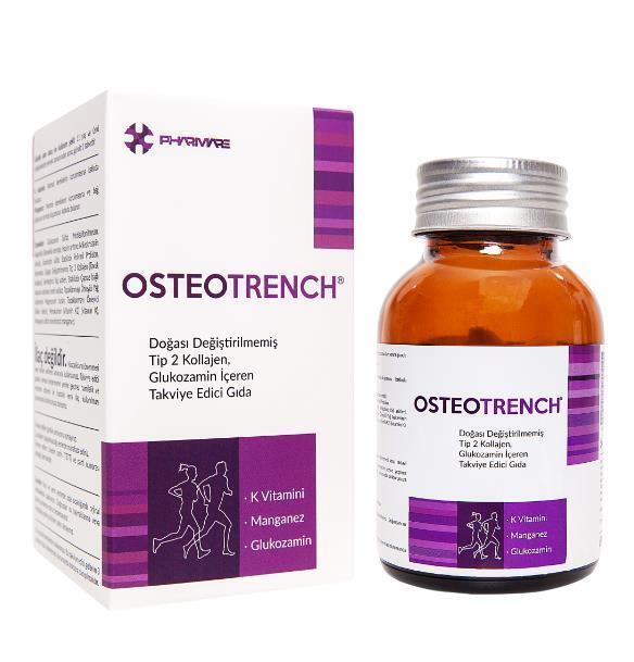 Osteotrench: Advanced Calcium & Vitamin D Supplement for Bone Health & Osteoporosis Support - 60 Easy-Swallow Tablets