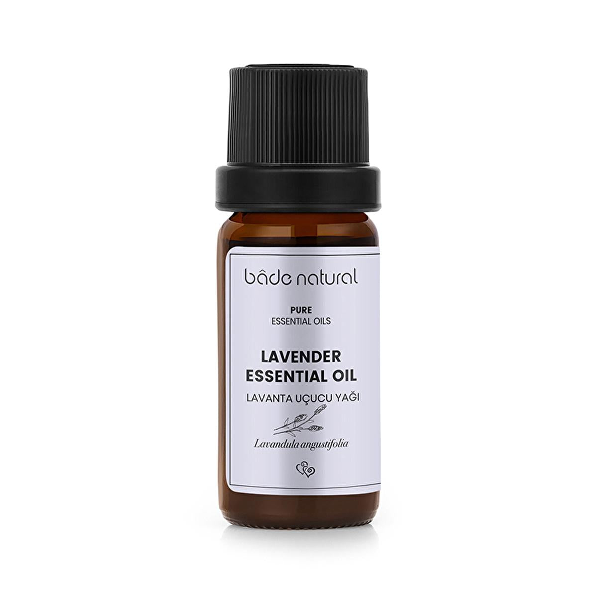 Bade Natural: 100% Pure Lavender Essential Oil - Relaxing Aromatherapy, Natural Skin & Hair Care | Lavandula Angustifolia, Sleep Aid