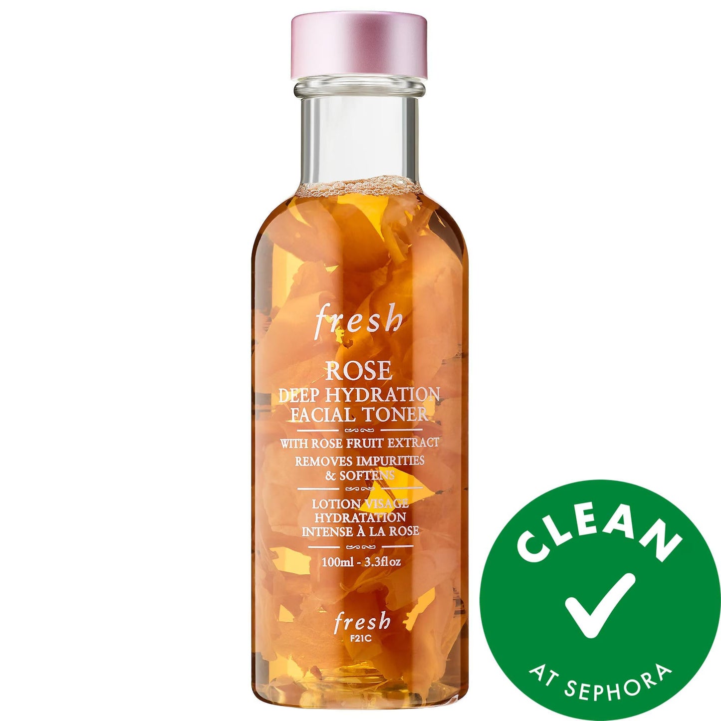 Mini Rose & Hyaluronic Acid Deep Hydration Toner - Alcohol-Free, Hydrating Facial Toner for Dehydrated Skin