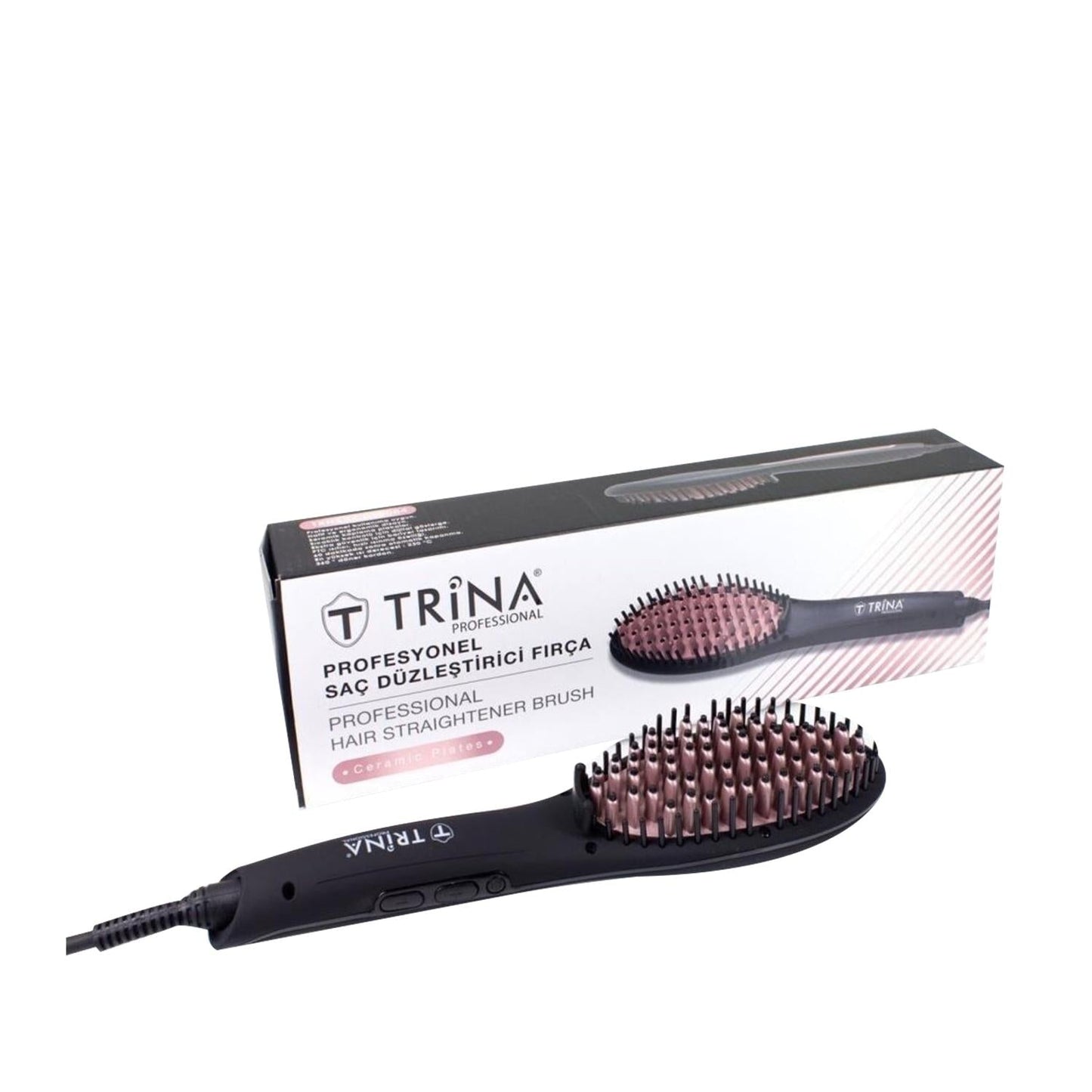 Trina Professional Hair Straightening Comb - Salon Quality Results at Home