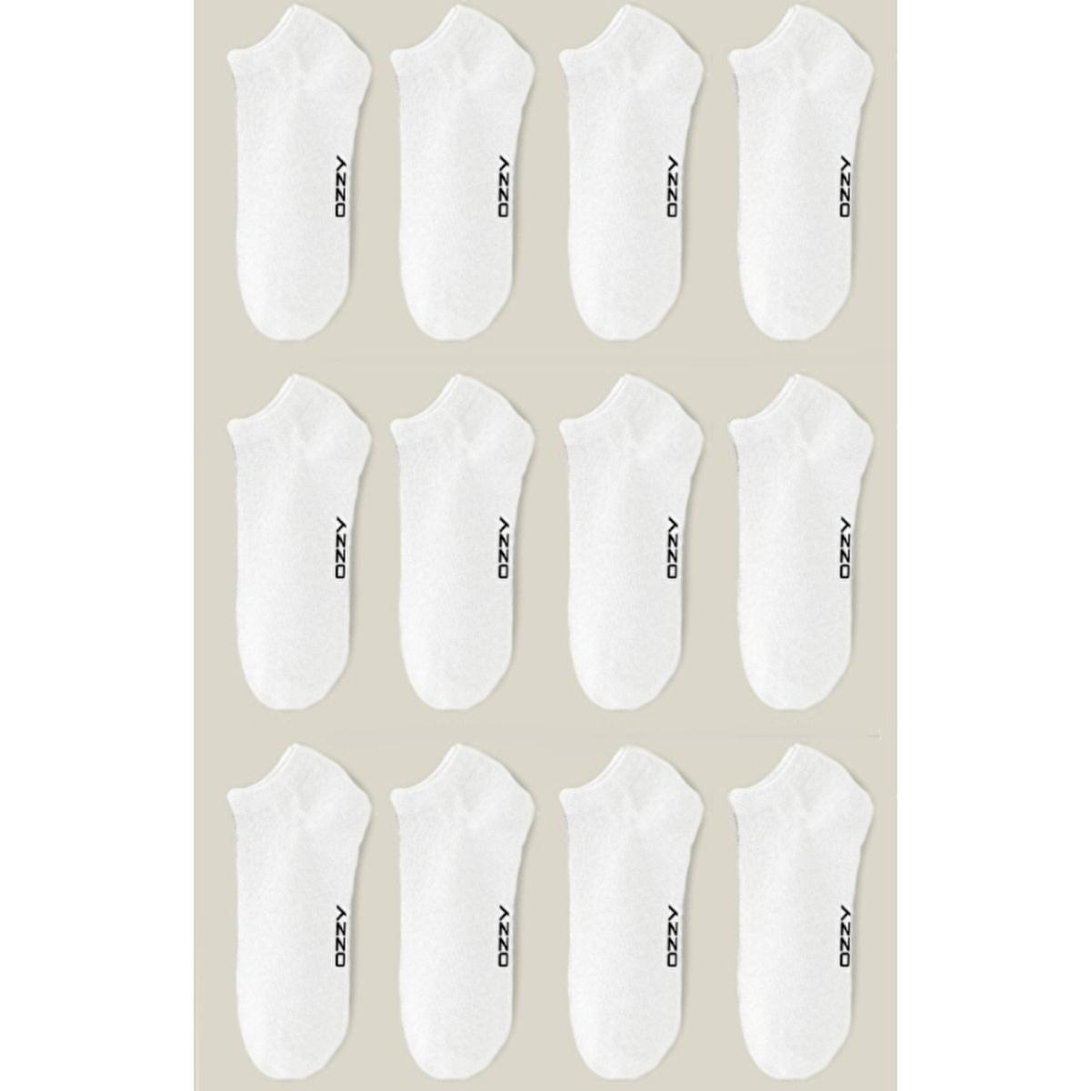 Ozzy Women's Seamless Socks - Pack of 12, Comfortable, White, Size 36/40