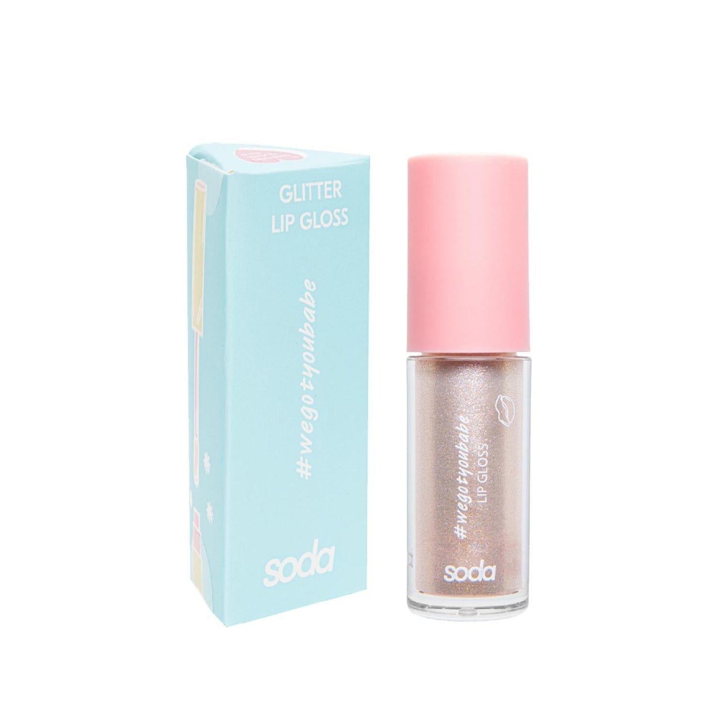 Soda Glitter Lipgloss - Moisturizing Lip Gloss with Shimmer Finish, 3.5ml